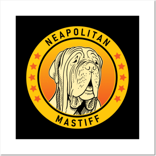 Neapolitan Mastiff Dog Portrait Posters and Art